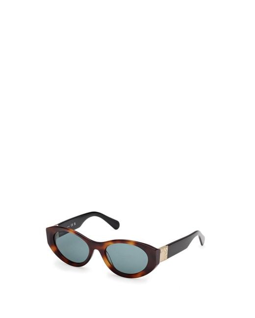 MAX&Co. White Oval Frame Sunglasses
