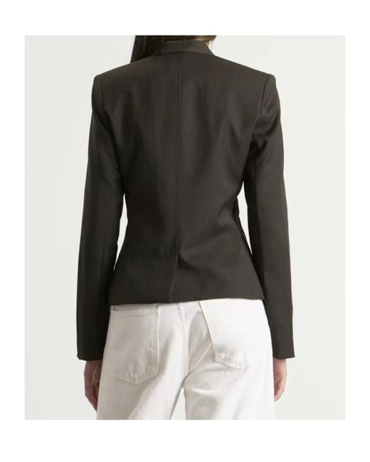 St. Agni Black Long-Sleeved Casual Jacket