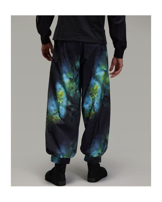 Y-3 Blue Aop Ripstop Pants for men