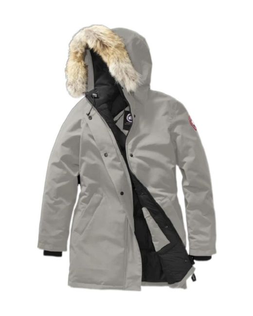 Canada Goose Gray Logo Down Jacket