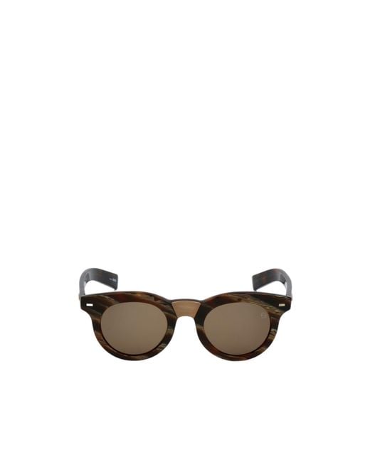 Zegna Multicolor Round-Frame Sunglasses for men