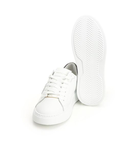 Philippe Model White Logo Lace-Up Low-Top Casual Shoes