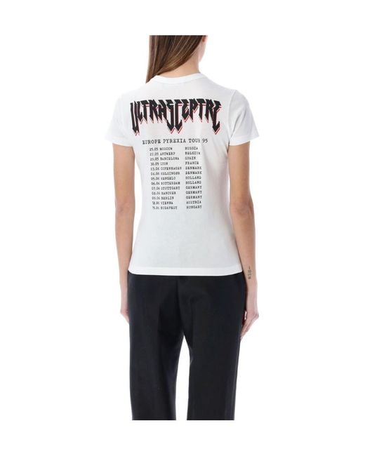 Raf Simons White Logo Short-Sleeved T-Shirt