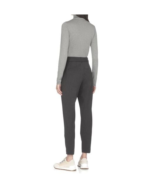 Brunello Cucinelli Gray Turtleneck Pullover