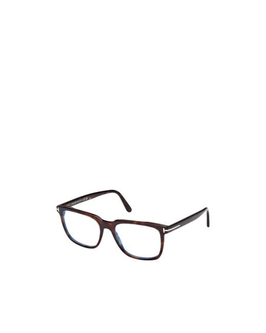 Tom Ford White Eyewear Square Frame Glasses for men