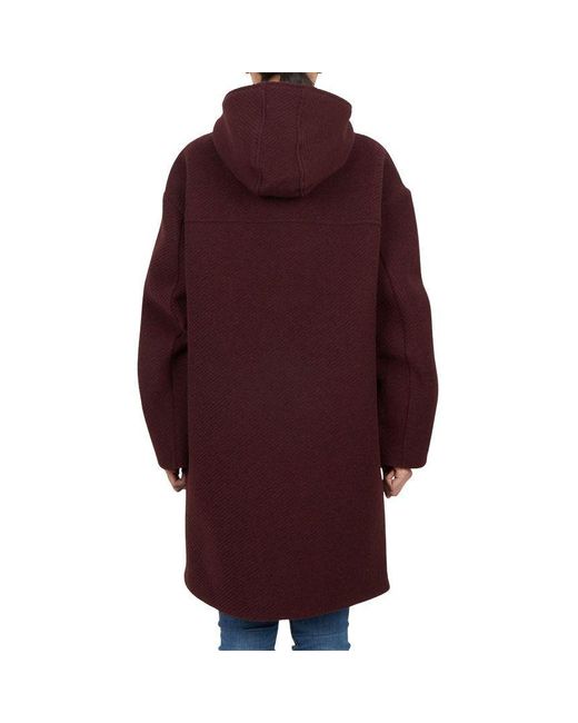 Max Mara Red Hooded Coat