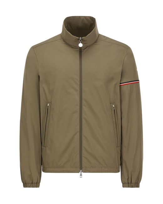 Moncler Green Ruinette High-Neck Zip-Up Jacket for men