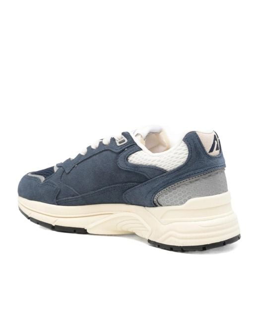 Autry Blue Hyperway Mesh Panel Sneakers