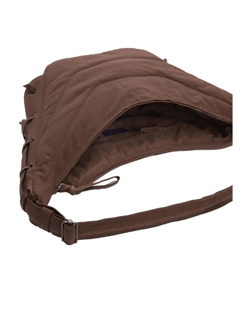 Lemaire Brown Game Medium Zipped Shoulder Bag