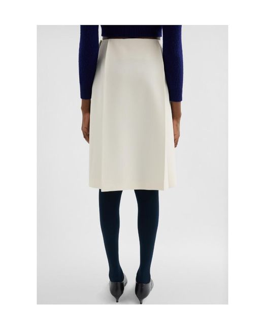 Jil Sander Natural Technical Crêpe Skirt
