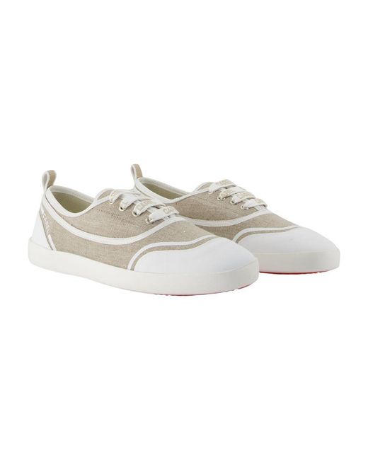CAREL PARIS White Sol Round-Toe Sneakers