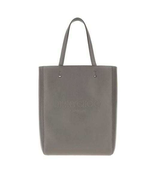 Jimmy Choo Gray Double-Handle Handbag for men