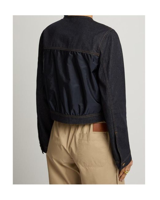 Moncler Black Tencin Stretch-Denim Jacket