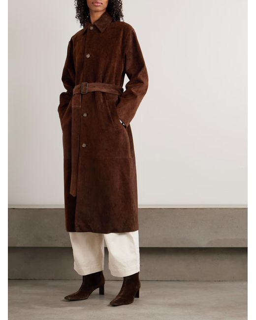 Polo Ralph Lauren Brown Suede Coat