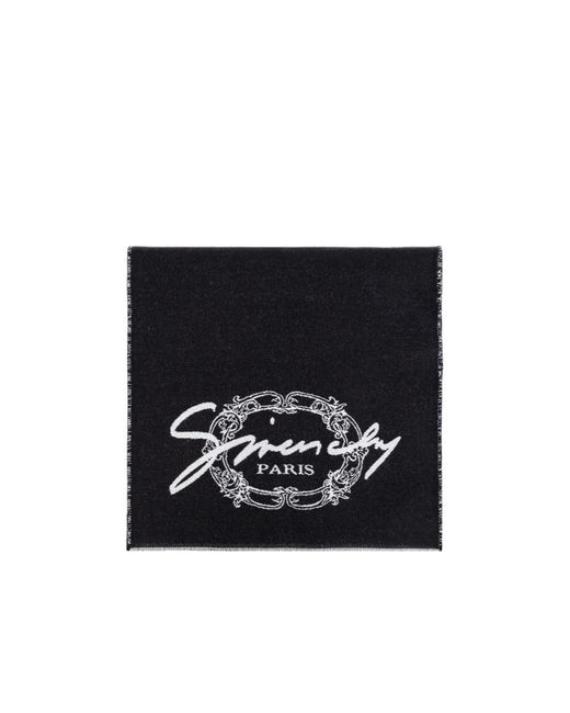 Givenchy Black Rectangular Scarf for men