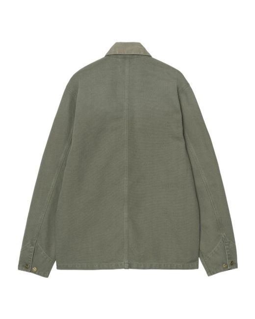 Carhartt Green Michigan Canvas Work Jacket for men
