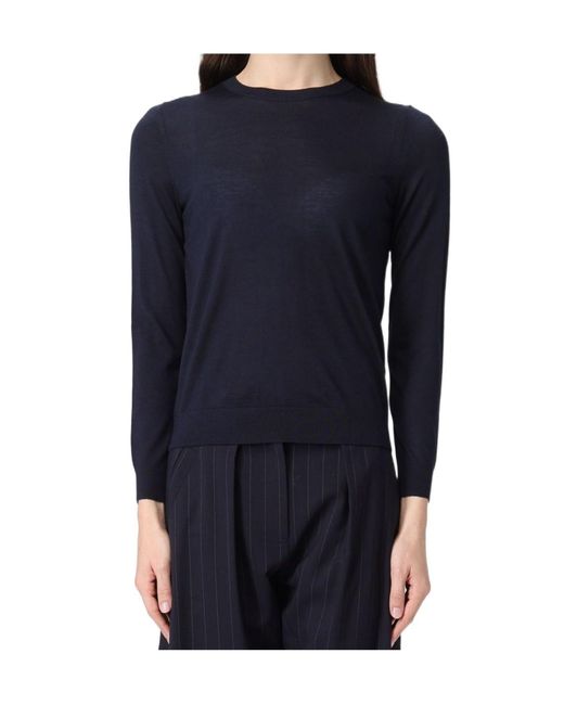 Boss Blue Virgin Wool Sweater