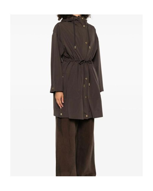 Moncler Gray Zip-Up Drawstring Jacket