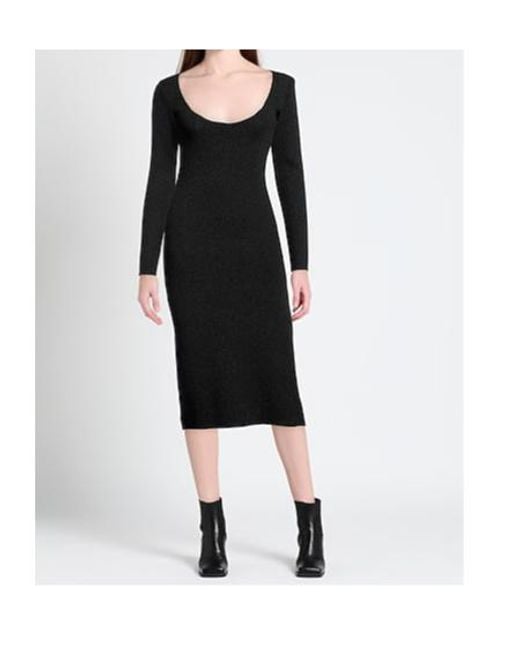 Ganni Black Midi Dresses