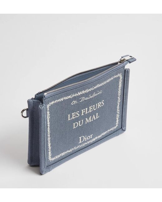 Dior Blue A5 Triangle Pouch for men