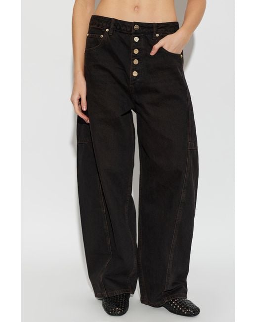 AllSaints Black Belt Loop Jeans