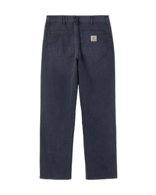 Carhartt Blue Simple Pant for men