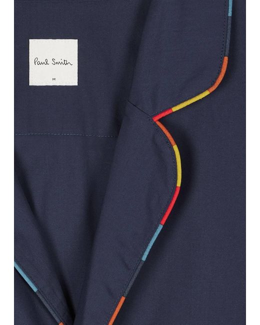 Paul Smith Blue Striped Trim Pyjamas for men