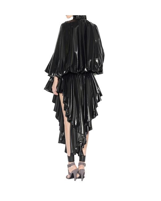 Alaïa Black Alaïa Draped Glossy Jacket