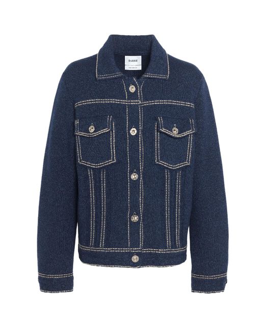 Barrie Blue Knitted Jacket