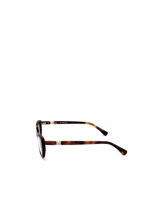 Max Mara White Square Frame Glasses
