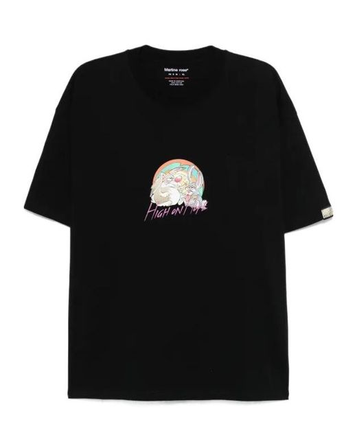 Martine Rose Black Cotton T-Shirt for men