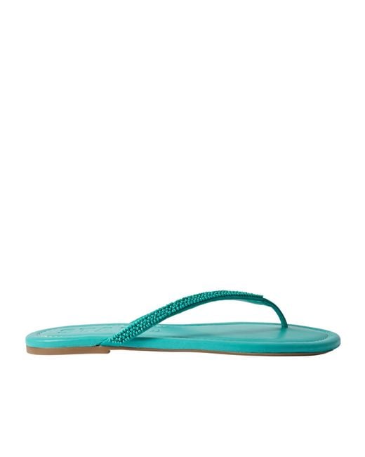 Staud Green Freja Flip-Flops