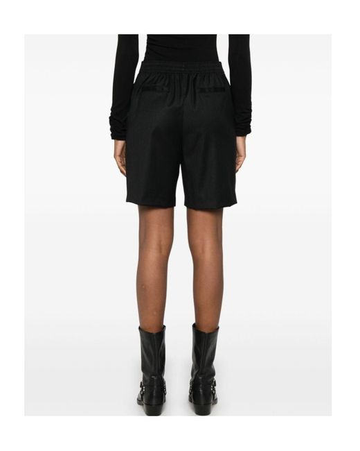 Ermanno Scervino Black High-Waisted Shorts