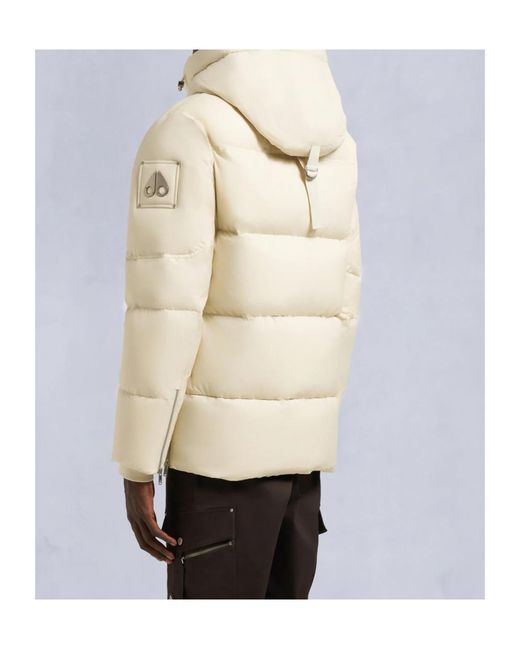 Moose Knuckles Natural Long-Sleeved Down Jacket for men