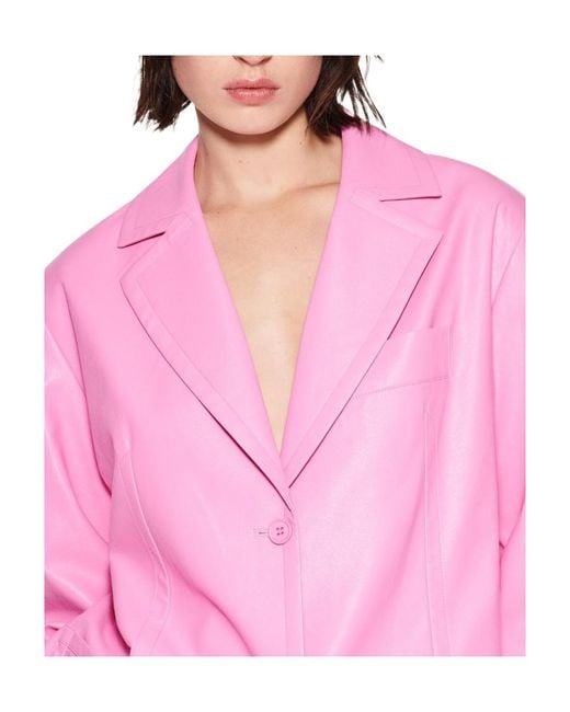 STAND Pink Lapel Suit Coat