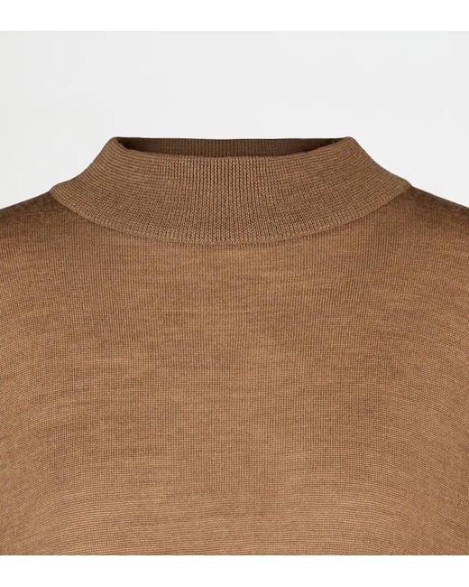 Tod's Brown Round-Neck Pullover