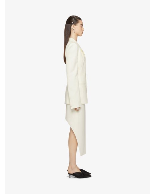 Givenchy White Asymmetric Skirt