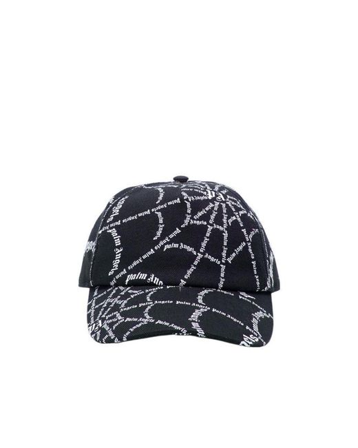 Palm Angels Blue Spider Logo-Print Baseball Cap for men