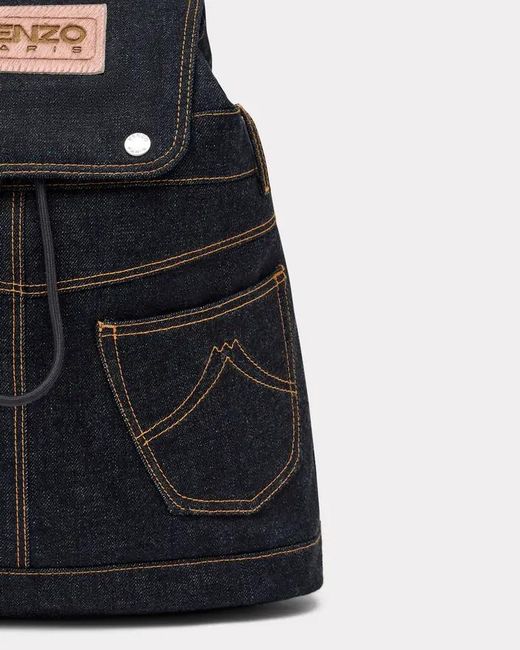 KENZO Black Five Pockets' Backpack for men