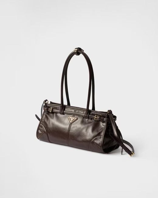 Prada Black Bonnie Triangle-Logo Handbag