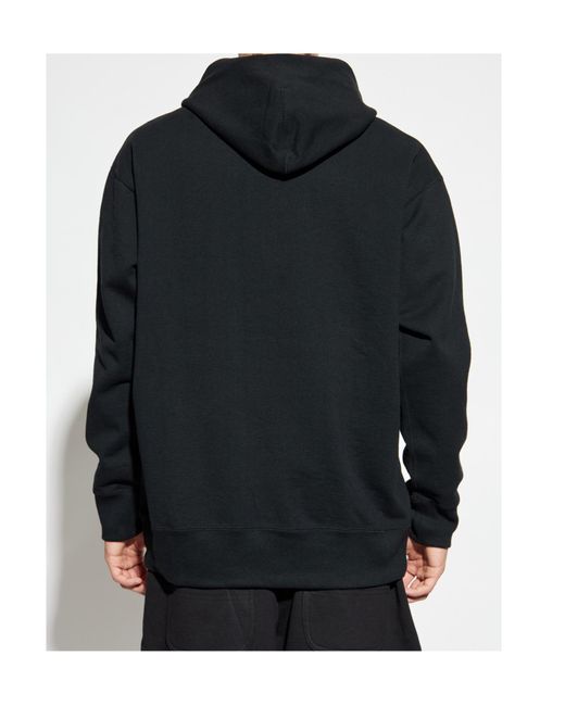 Comme des Garçons Blue Comme Des Garçons Homme Logo-Printed Drawstring Hoodie for men