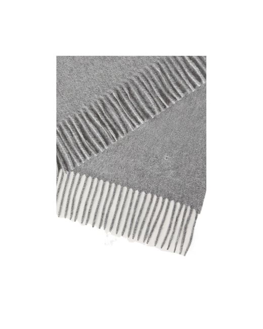Loro Piana Gray Fringed Blanket for men