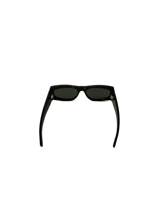 Saint Laurent White Eyewear Rectangular Frame Sunglasses