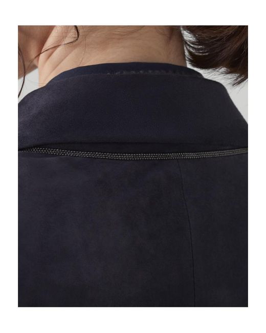 Brunello Cucinelli Blue Vintage Effect Blazer