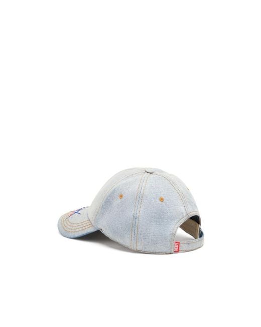 DIESEL White Xdurex Series Baseball Caps for men