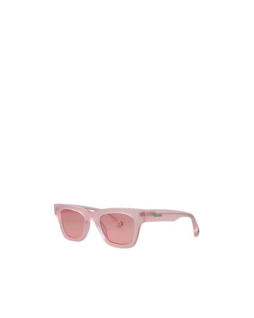 Jacquemus Pink Simple Square Sunglasses