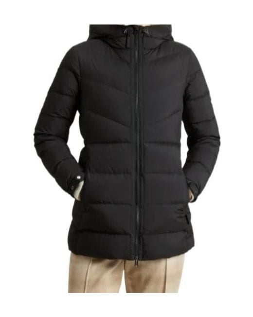 Woolrich Black Hooded Down Jacket