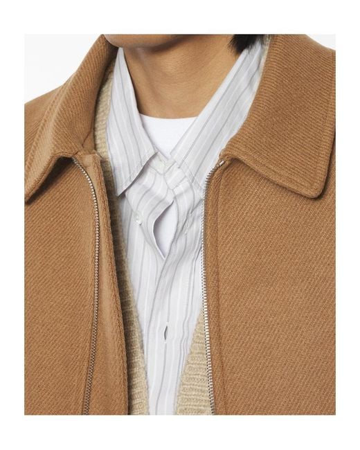 Maison Kitsuné Natural Shearling Collar Jacket for men