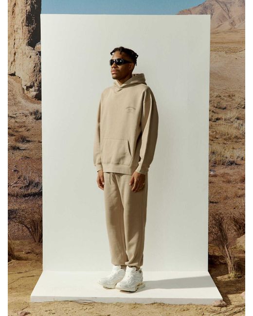CHARLIE LUCIANO Natural Logo Hooded Hooded Hoodie for men