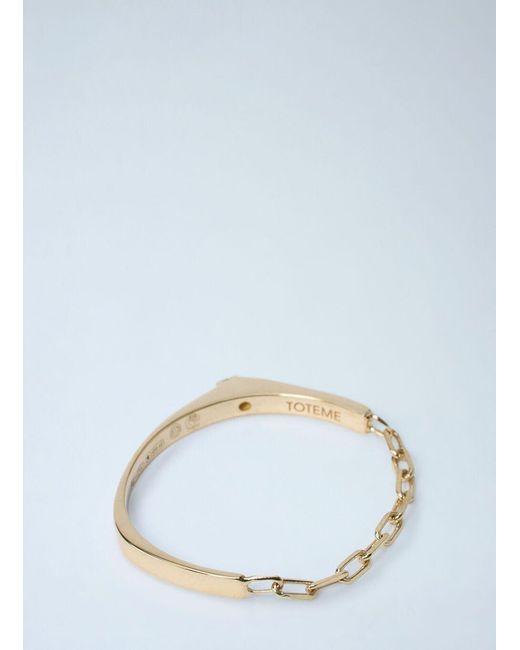 Totême  White Totême Chain Embellished Ring